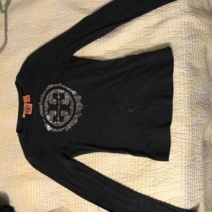 Tory Burch Embellished Logo Tee